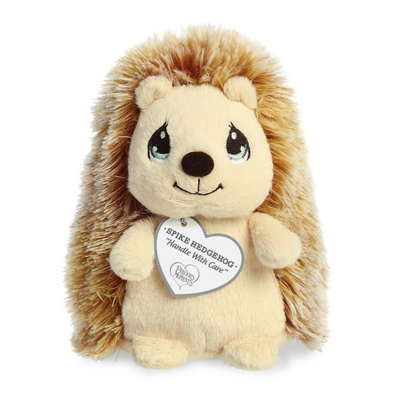 Aurora - Small Brown Precious Moments - 6.5" Spike Hedgehog - Adorable Stuffed Animal