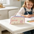 thumbnail image 3 of YIMWNYI Star Multi-Layer Pencil Case, Large Capacity Handheld Stationery Bag, Portable Pen Organizer Pouch, Sturdy Fabric Desk Storage Tote, Versatile Cosmetic Travel Kit, 3 of 8