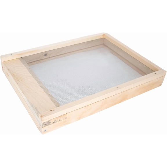 Stoney Acres Beekeeping Screen Base, Assembled, for 10 Frame Honeybee Hive Beehive, Amish Made