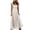 *Khaki, variant on Women's Gingham Ruffle Sleeve Maxi Dress,Ladies Smocked Bodice Tiered Long Dress,Summer Square Neck Beach Wedding Guest Dress For Women,Red,S-5XL