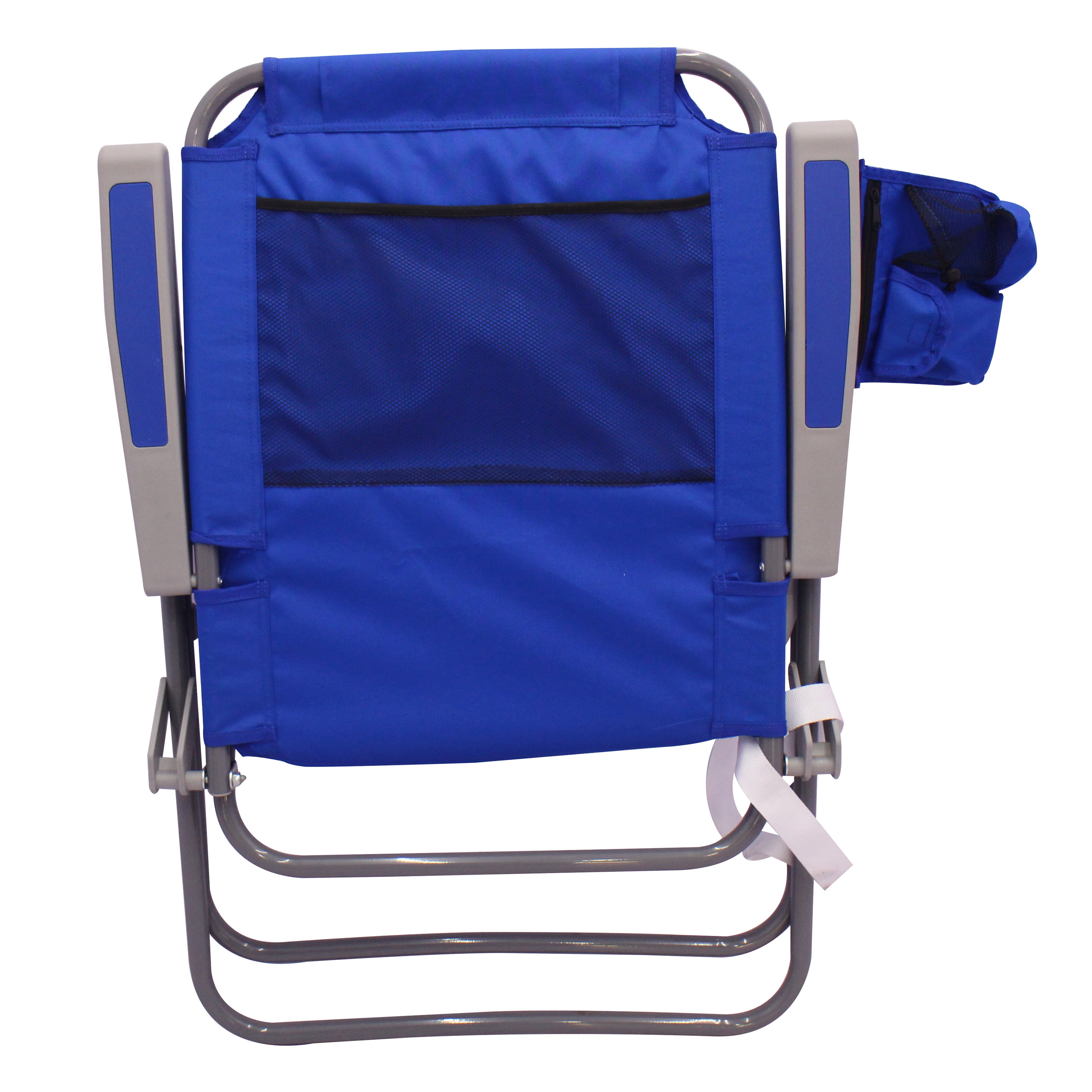 2-Pack Mainstays Reclining 4-Position Oversize Beach Chair, Blue 