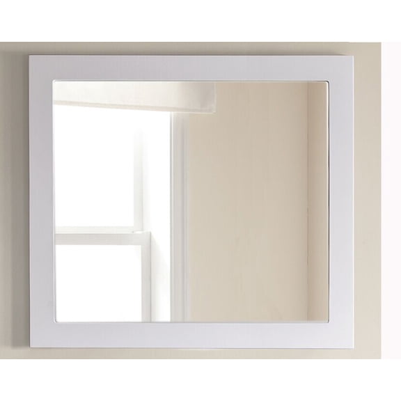 Laviva 313FF-3630W 36 in. Sterling Framed Rectangular Mirror, White