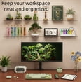 thumbnail image 5 of Floating Shelves for Wall Decor, 15" Extra Clear Acrylic Shelves Set of 4, Invisible Wall Mounted Display Shelving for Bedroom, Living Room, Kitchen, Bathroom, 5 of 10