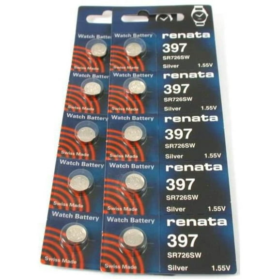 #397 Renata Watch Batteries 10Pcs
