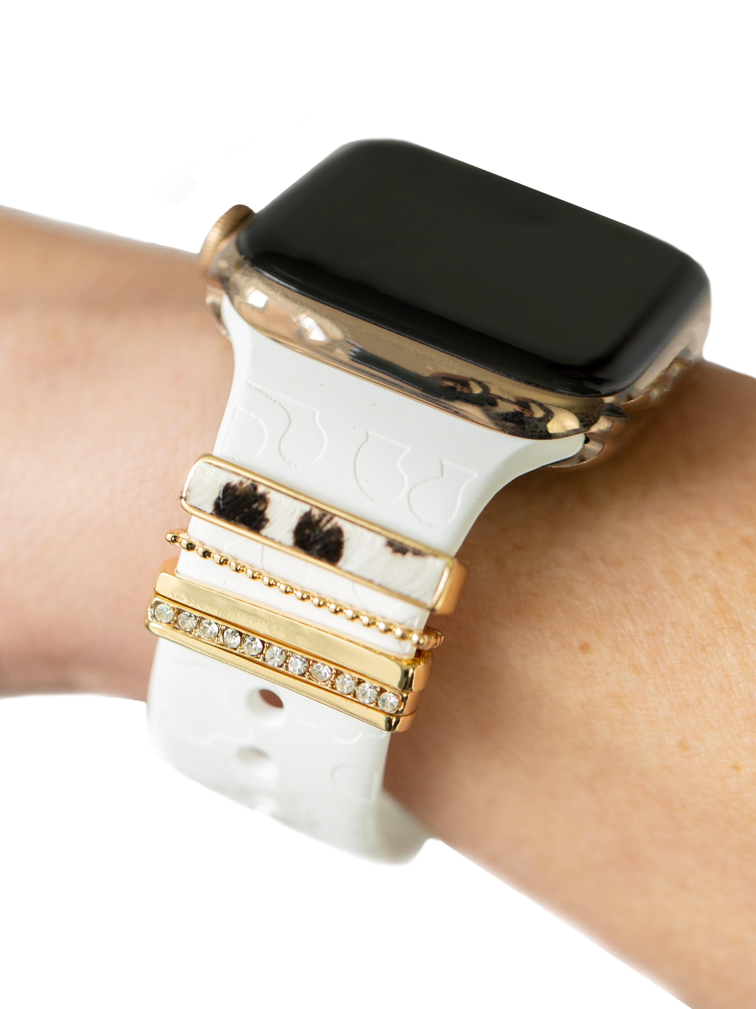 Apple Watch Band Leopard Laser Printed Silicone Band with Leopard