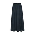 thumbnail image 2 of Aojekbee Women's Long Skirts Plaid Elastic Waist A-line Skirts Spring Summer Casual Skirts Streetwear, 2 of 7