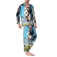 thumbnail image 2 of Fotbe Cute Daisy Cow A Pattern Long Sleeve Pajama Set for Men,Sleepwear Set,2-piece Loungewear Set,Soft PJs Comfy Nightwear with Pockets-XX-Large, 2 of 7