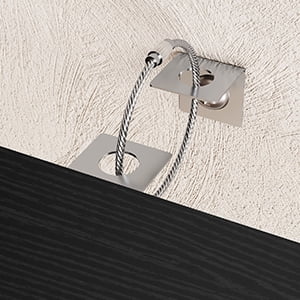 Demi Bonn 5 Tier Bookshelf with Staggered Shelves, Wood and Metal Bookcase Storage Organizer, Round Display Standing Shelf Unit for Bedroom, Living Room, Black