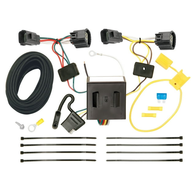 Tekonsha Trailer Wiring Connector 118554 T-One; 4-Way Flat Replacement For OEM Wiring Harness