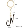 thumbnail image 2 of LINLIN Girl Letter Keychain,Decorative Keychain,Name Keychain Initial Gold 26 Letters A-Z Pendant Handbag Bag Decoration Gifts, 2 of 2