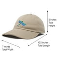 thumbnail image 3 of DALIX Dragonfly Womens Baseball Cap Fashion Hat in Khaki, 3 of 7