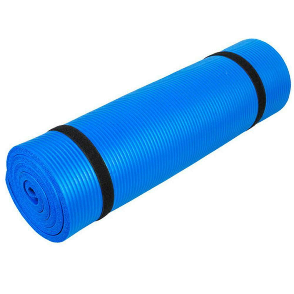Extra Thick Nonslip AllPurpose Yoga Mat Pad Exercise Fitness Pilates with Carrying Strap 72" x