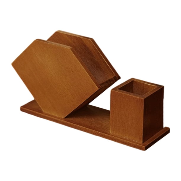 Servilletero dispensador de palillos de madera portátil con base estable, elegante dispensador de pañuelos de papel, organizador de encimera para