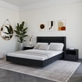 thumbnail image 4 of Nexera Harper 4-Piece Floating Platform Bedroom Set, Black, Double, 4 of 8