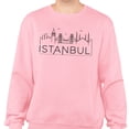 thumbnail image 2 of Skyline Istanbul Turkey Sweatshirt Unisex Large Pink, 2 of 5