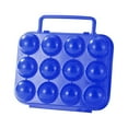 thumbnail image 3 of Egg Carrier, Egg Holder, Portable Folding 12 Egg Container, ABS Plastic Camping Storage Box with Handle for Hiking Outdoors, 3 of 5