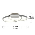thumbnail image 4 of Salto Chrome Flush Mount, 4 of 8