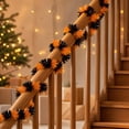 thumbnail image 5 of Halloween Foil Fringe Curtains Orange Purple Black Metallic Streamers Party Decoration Wall Door Decor Spooky Holiday Backdrop Home Celebration Display Indoor Event Ornament Seasonal, 5 of 9