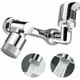 thumbnail image 1 of Extensor de grifo giratorio, aireador de grifo giratorio universal con brazo robótico de 1080°, altura ajustable para un uso sin esfuerzo en la cocina y el baño (modos de agua duales), 1 of 5