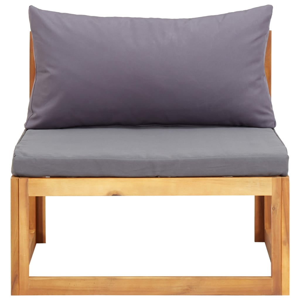 Kepooman Patio Garden Furniture of Lounge Set, Solid Acacia Wood Outdoor Sectional Sofa with Cushions, Set of 5 Kepooman Patio Garden Furniture of Lounge Set, Solid Acacia Wood Outdoor Sectional Sofa with Cushions, Set of 5