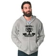 thumbnail image 5 of Cool Trophy Husband Number 1 Hubby Zip Hoodie Sweatshirt Men Brisco Brands M, 5 of 6