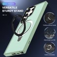thumbnail image 2 of Magnetic Case for Samsung Galaxy S23 Ultra Case Stand & Ring Holder Compatible with MagSafe Shockproof Anti-Scratch Anti-fall Kickstand Thin Fit Phone Case for Samsung Galaxy S23 Ultra,Lightgreen, 2 of 6