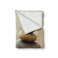 thumbnail image 2 of Rock Soft Flannel Fleece Throw Blanket, Irregularly Shaped Stacked Stones Staying Still in Balance Calming Vibes Meditate, Cozy Plush for Indoor and Outdoor Use, 50" x 60", Multicolor, by Ambesonne, 2 of 6