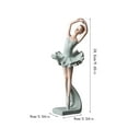 thumbnail image 2 of Artificial Ballerina Statue Sculpture, Home Decor Desktop Figurine, Elegant Artwork Collectible Gift For Girls Women Christmas Clearance, 2 of 5