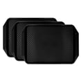 thumbnail image 3 of Bandejas de cafetería negras apilables y resistentes al calor - Juego de 3 bandejas rectangulares de plástico con asas binaurales para hoteles s202412243037, 3 of 5