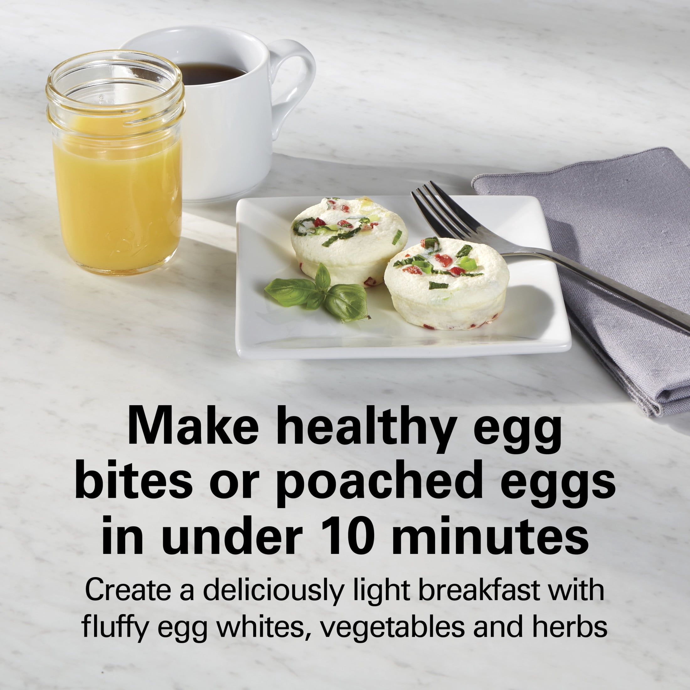 Hamilton Beach Egg Bites Maker and Egg Cooker with Hard Boiled Eggs Insert, Mint