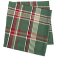 thumbnail image 5 of CC Home Furnishings Set of 6 Vibrantly Colored Plaid Pattern Square Napkins 20", 5 of 6