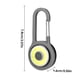 thumbnail image 5 of Linterna ABS ABS Portátil Ajustable 3 Modos Llavero Luz Mosquetón Colgante Bolsillo Brillo Luminoso Herramienta Torch Supply Camping Gray Inevent OD003612-03B, 5 of 6