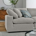 thumbnail image 4 of Modular Sectional Sofa Couch, Light Grey Gray, Fabric, Living Kitchen Cafe Bistro Hospitality Restaurant, Modern Contemporary HB34776, 4 of 5