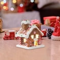 thumbnail image 1 of Figura colgante de casa navideña iluminada, decoración de de Navidad, decoración navideña de pan de jengibre para ventana, hotel, porche, Estilo C, 1 of 8
