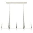 thumbnail image 2 of Hunter - Sunjai 7-light Brushed Nickel, Extra Large Chandelier, Dimmable, Linear Shaped, for Bedrooms, Dining, Living Rooms - 19985, 2 of 9