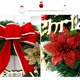 thumbnail image 2 of Moyic Guirnalda colgante de puerta de pared de Navidad de 30cm, decoración de moda, adorno de flores artificiales, accesorios de diseño de fiesta, Kits de decoración para fiestas lazo Moyic HA070521-06B, 2 of 6