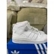 thumbnail image 2 of Adi-das Originals Forum Mid Triple White Trainers Shoes BNIB Size 7.5uk FY4975, 2 of 6