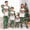 Green-B, variant on Penkiiy Matching Family Pajamas Christmas Pajamas for Family Xmas Matching Sets Short Sleeve Shirts and Plaid Shorts Santa Christmas Tree Sleepwear Two-piece Sets Gray XL