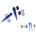 thumbnail image 1 of LHCER 8 Types Fashionable Acrylic Stretcher Ear Plug Taper Expander O-Ring Stretching Kit, Ear Stretching Kit,Ear Taper, 1 of 5