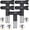415 - 5 Pieces, variant on Spray Nozzle Spray tip Reversible Spray Tips Airless Paint Sprayer Nozzle Tips Airless Paint Spray Machine Parts for Homes Buildings Garden Decks Fences (5 Pieces - 109, 213, 315, 413, 621)