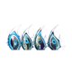 thumbnail image 5 of Escultura de la raya azul tropical de los pescados de cristal Tooarts Inicio pescados de l MABOTO Artesanía de vidrio, 5 of 7