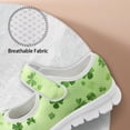 thumbnail image 5 of Psesaysky Four-Leaf Clovers Mesh Cloth Casual Shoes for Women Girls Light Breathable Velcro Sneakers Slip on Size 5.5-10, 5 of 7
