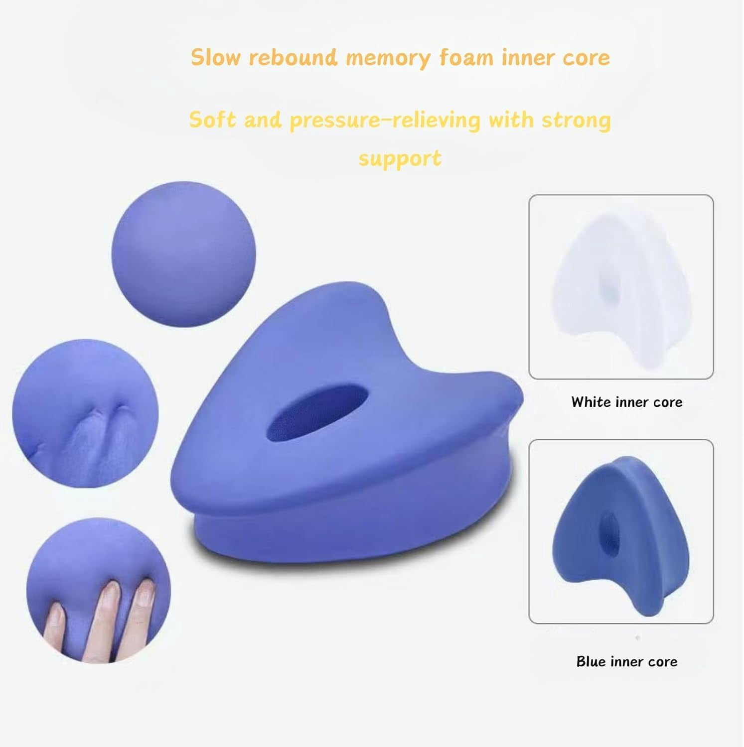 Alignment Pillows for Side Sleepers, Relieve Hip Pain & Sciatica, Leg Alignment Pillow for Side Sleepers, Hip Alignment Pillow (Blue)