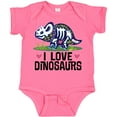 thumbnail image 3 of Inktastic Girl Dinosaur I Love Dinosaurs Girls Baby Bodysuit, 3 of 5