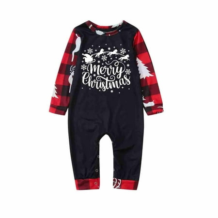

Womens Pajama Sets Family Pajamas Matching Sets Matching Family Christmas Pajamas Set Christmas Pjs for Family Set Red Plaid Top and Long Pants Sleepwear Sets Clearance on Sales Black 3M