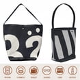 thumbnail image 7 of HUISZJ Leather Bucket Bag, Large Capacity Hobo Bag, Stylish Tote Bag Simple Commuting Bag for Work Travel Outdoor (Black), 7 of 7