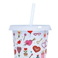 thumbnail image 2 of Copa Que Cambia De Color Vasos de paja de 25 oz Botellas de agua que cambian de color con regalo de tapa (Día de San Valentín A), 2 of 7
