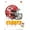 Poster & Push Pin Bundle, variant on NFL Kansas City Chiefs - Drip Helmet 20 Wall Poster, 22.375" x 34"