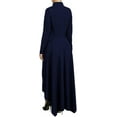 thumbnail image 3 of Women Long Dovetail Gothic Trench Coat Front Zipper Up Tailcoat Jacket, 3 of 7