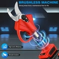 thumbnail image 2 of Electric Pruning Shears Cordless, Branch Cutter, Trimming Scissors Battery Power, 30mm (1.2 Inch) Cutting Diameter, SK5 Blade Tree Trimmer, 2 of 5